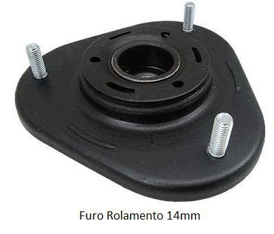 1 Coxim Amortecedor Dianteiro - Corolla 2.0 16v 03/2008 a 08/2019 - Superior 14mm S/Rolamento