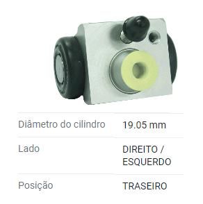 Cilindro Roda Traseira - Etios 1.3 16v 2017 a 2020