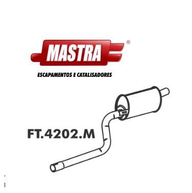 Escapamento Intermediário - Fiorino Furgão 1.5 8v 1993 a 2002