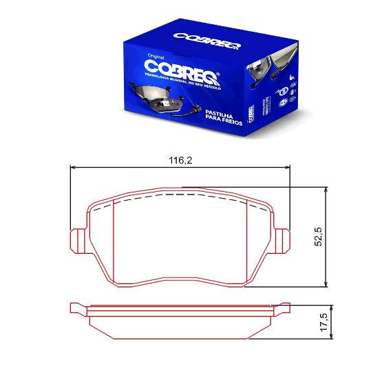 Jogo Pastilha Freio Dianteiro - Renault Zoe após 2019...