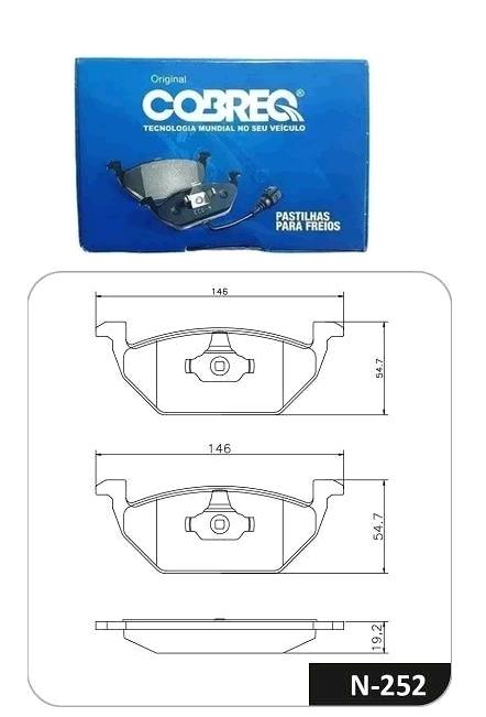 Jogo Pastilha Freio Dianteiro - Polo 1.0 12v - 1.6 16v após 2017... - Ventilado Larga