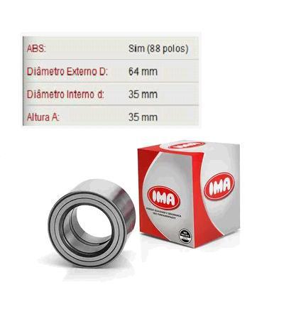 Rolamento Roda Dianteira - Kwid 1.0 12v após 2017... - C/ABS