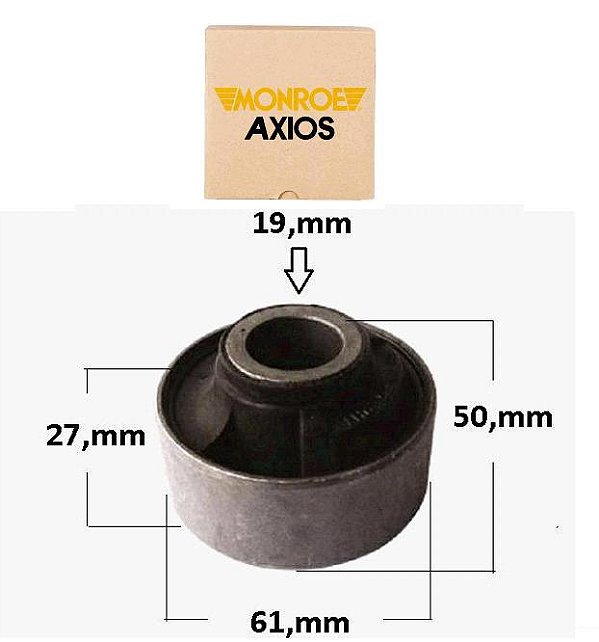 Bucha Bandeja Dianteira P/Traseira - FIT 1.4 8v - 1.5 16v 2003 a 2008