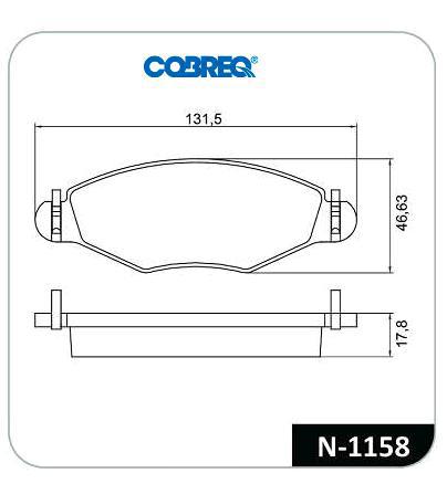 Jogo Pastilha Freio Dianteiro - 207 1.4 8v 2006 a 2014
