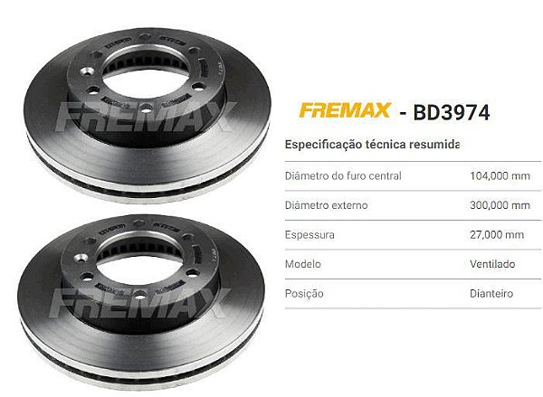 Par Disco Freio Dianteiro - S10 2.5/2.8 16v após 2017...