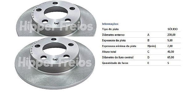 Par Disco Freio Traseiro - T-Cross TSi 1.0 12v - 1.4 16v após 2020...