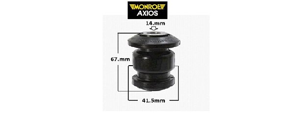 Bucha Bandeja Dianteira P/Dianteira - Toro 1.8/2.0/2.4 16v após 2016...
