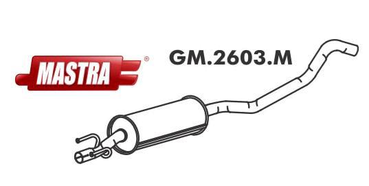 Escapamento Intermediário - Corsa GSi 1.6 16v 1995 a 2001