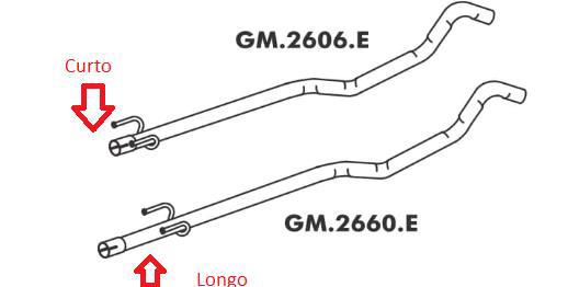 Tubo Escapamento Intermediário - Corsa Sedan 1.0 8v 2009 a 2012 - Curto