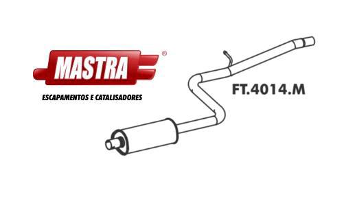 Escapamento Intermediário - Doblo 1.4 8v - EVO 2010 a 2016