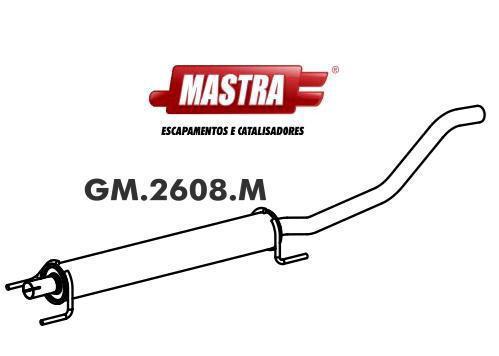 Escapamento Intermediário - Corsa Hatch 1.4/1.8 8v 2007 a 2012 - Curto