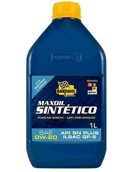 Litro Óleo Motor - 0w20 SN - 100% Sintetico - 1 litro - Bardahl