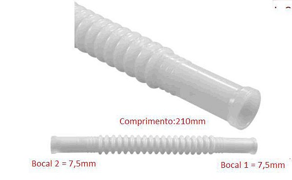 Mangueira Injeção Bomba Elétrica - 210mm - 7,5 x 7,5 City 1.5 16v após 2014...