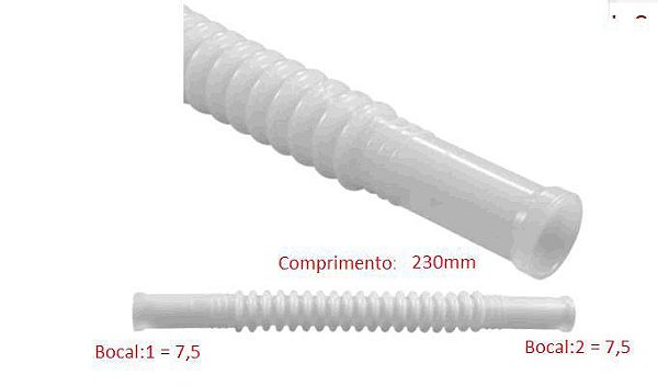 Mangueira Injeção Bomba Elétrica - 230mm - 7,5 x 7x5