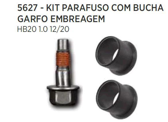 Kit Bucha e Parafuso Garfo Embreagem - HB20/S/X 1.0 12v - 1.6 16v 2012 a 2020