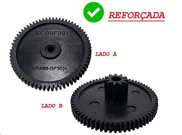 Engrenagem Corpo Borboleta TBi - New Fiesta 1.0 12v - 3 Cilindro 2013 a 2018 - Reforçado