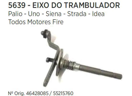 Eixo do Trambulador - Motor Fire - Palio