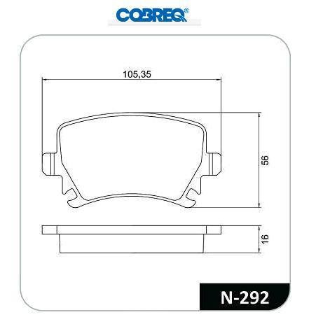 Jogo Pastilha Freio Traseiro - Audi TT 2.0 16v 2005 a 2020
