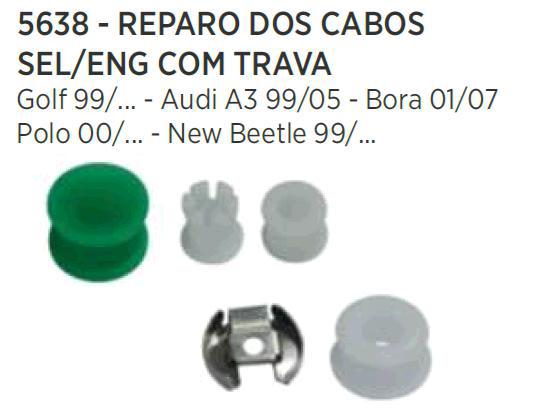 Kit Reparo Parcial dos Cabos Seleção e Engate - C/Trava - Bora 2001 a 2007