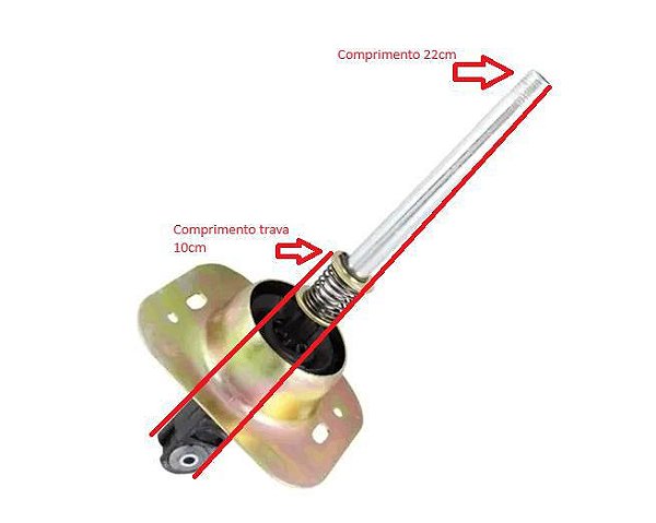 Alavanca Câmbio Reto 5 Marchas Moderna - Gol 1.6/1.8/2.0 8v após 2006...