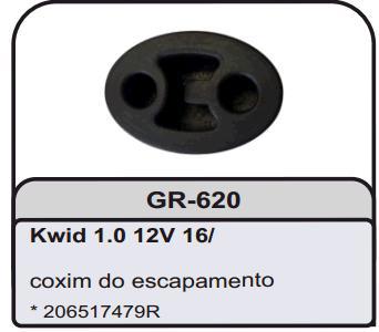 Coxim Escapamento - Traseiro - Kwid 1.0 12v após 2016...