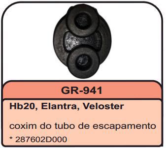 Coxim Escapamento Traseiro - Elantra após 2012...
