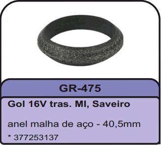 Anel Gaxeta Escapamento - 40,5mm Saveiro