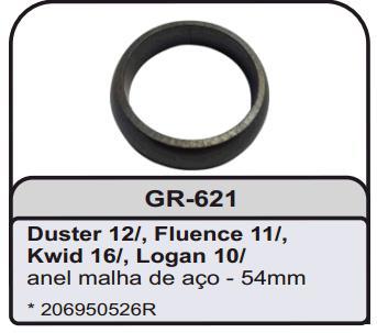 Anel Gaxeta Escapamento - 54mm Duster 1.6 16v após 2012...