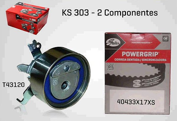 Kit Correia Dentada - Meriva 1.4/1.8 8v 2002 a 2012 - 111 Dentes / 17mm