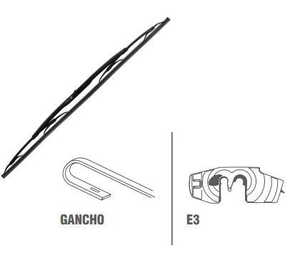 Palheta Dianteira 19" - Fiorino 1.3/1.5/1.6 8v 1987 a 2013