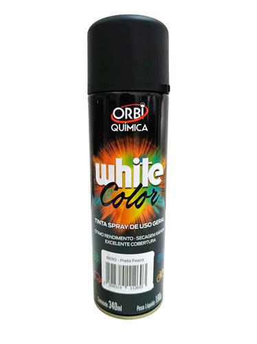 Tinta Spray Color Preto - Fosco