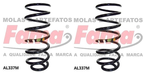 Par Mola Suspensão Traseira - Palio Weekend Adventure Locker 1.8 8v 2004 a 2010