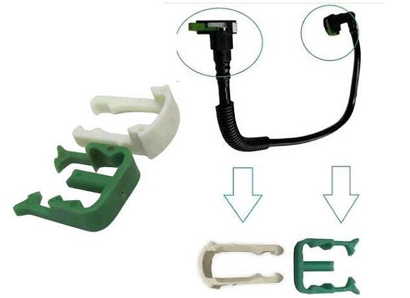 Trava Engate Conector Filtro Combustivel - Spin 1.8 8v 2012 a 2018 - 1 grande + 1 pequena