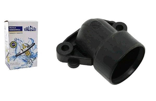 Flange Plástica Cotovelo Válvula Termostática - Sandero 1.0 16v após 2008...