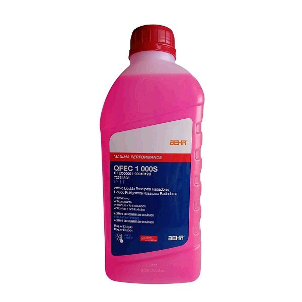 Litro Aditivo Radiador - Orgânico Rosa