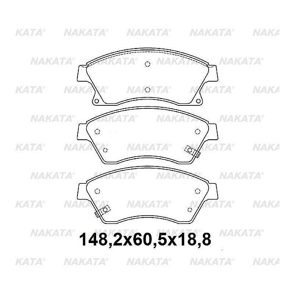 Jogo Pastilha Freio Dianteiro - Cruze 1.8 16v 2011 a 2016