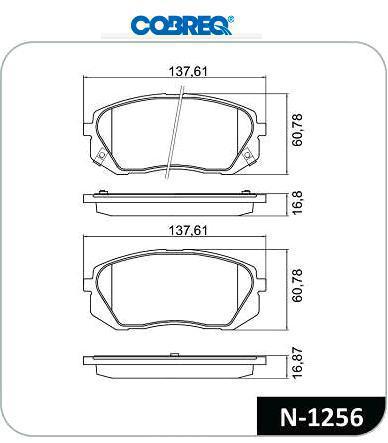 Jogo Pastilha Freio Dianteiro - Sportage 1.6/2.0 após 2021..
