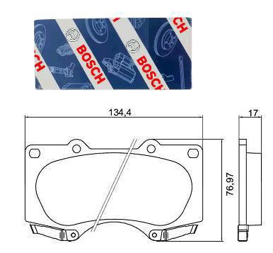 Jogo Pastilha Freio Dianteiro - Land Cruiser 3.0 2003 a 2009