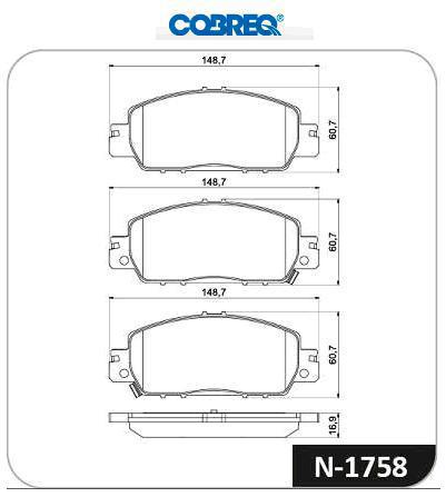 Jogo Pastilha Freio Dianteiro - Civic 2.0 16v 2016 a 2021