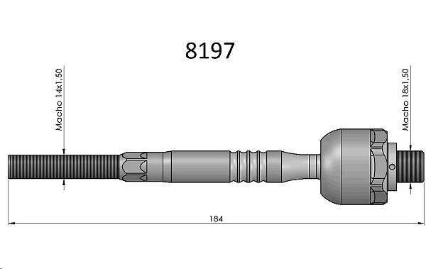 Barra Axial Direção Bongo K2700 1999 a 2012