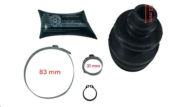 Kit Coifa Homocinética Câmbio 206 SW 2005 a 2008