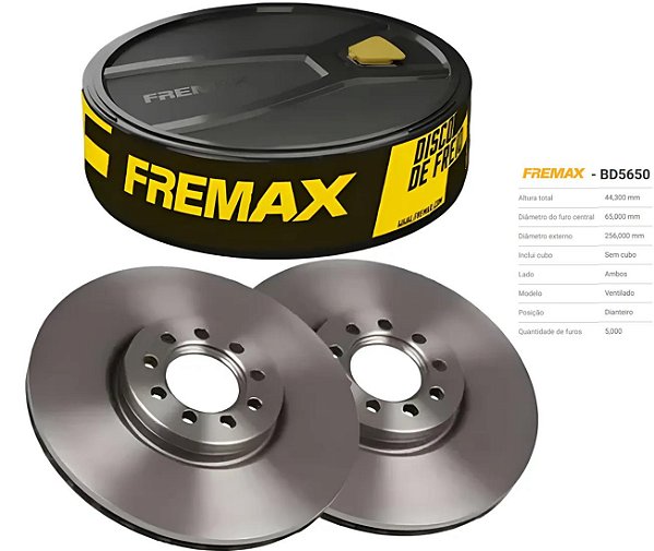 Par Disco Freio Dianteiro Polo 1.0/1.6 12v/16v após 2018...