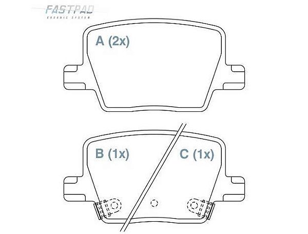 Jogo Pastilha Freio Traseiro Ram Rampage 2.0 16v após 2023...