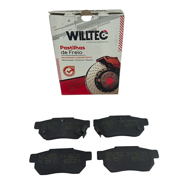 Jogo Pastilha Freio Traseiro FIT 1.5 16v TWIST 2013 a 2014