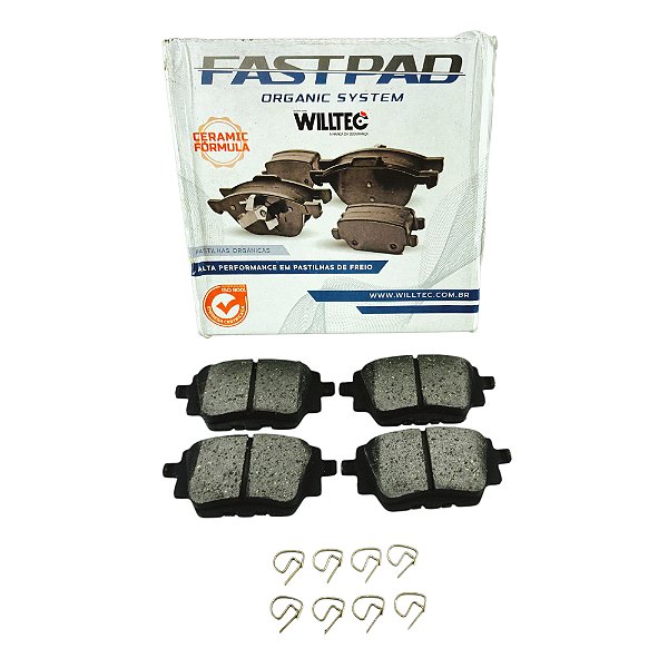 Jogo Pastilha Freio Traseiro 208 1.0 6v/12v - 1.6 16v após 2018... - Cerâmica