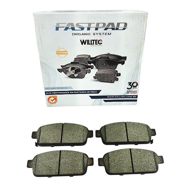 Jogo Pastilha Freio Traseiro Cruze 1.8 16v 2011 a 2016 - Cerâmica