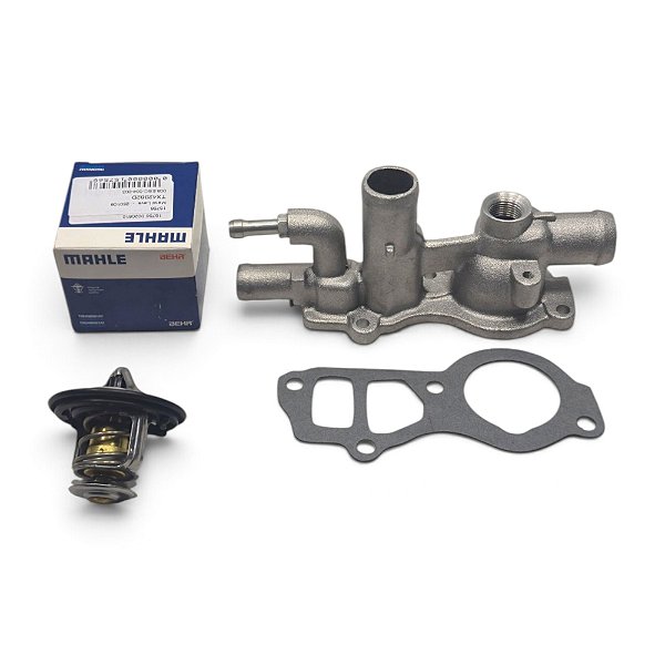 Par Carcaça Válvula Termostática FIT 1.4 8v 2006 a 2008 - Completo