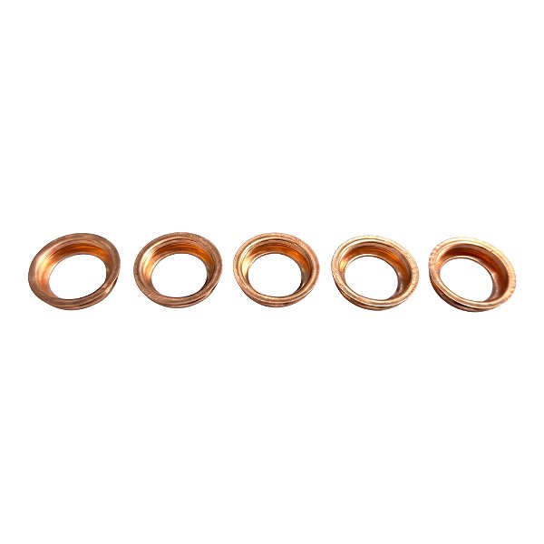 5 Anel Bujão Carter Óleo Motor Xtrail - 14mm Cobre Amassar