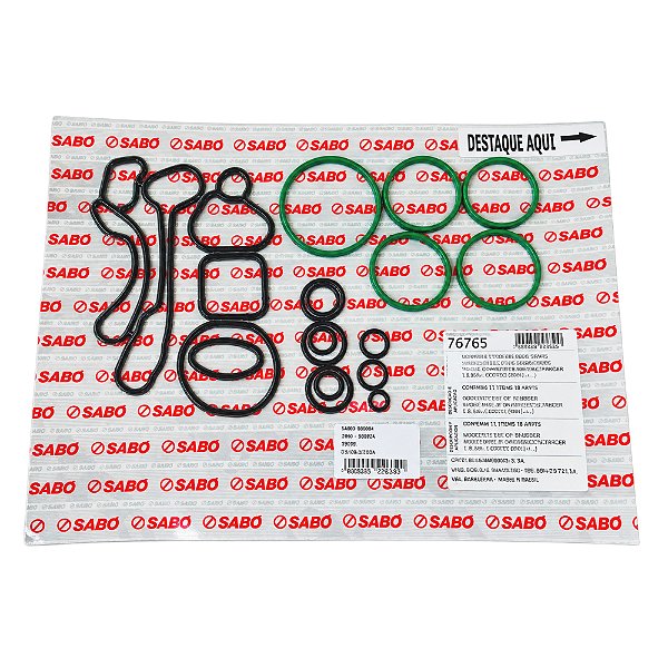 Kit Borrachas Trocador Calor Tracker 1.8 16v 2013 a 2017