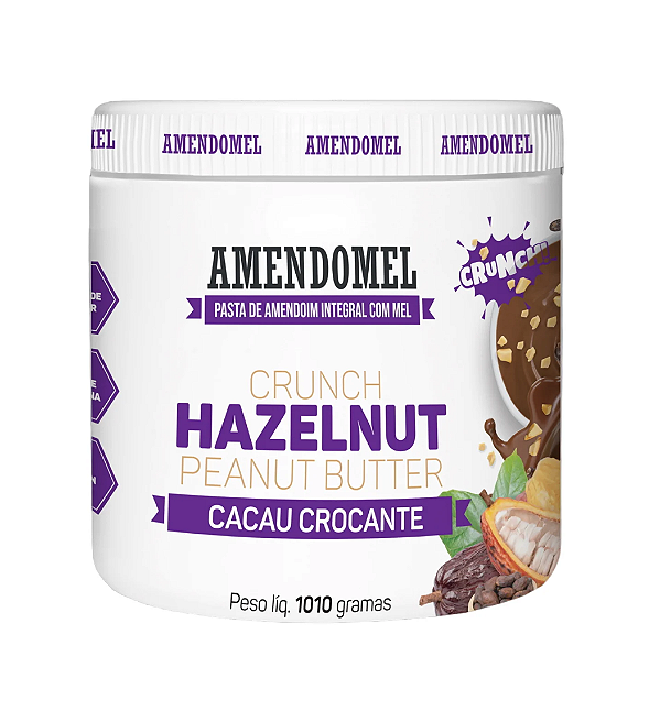 Pasta de Amendoim Crocante com Cacau 1kg - Amendomel